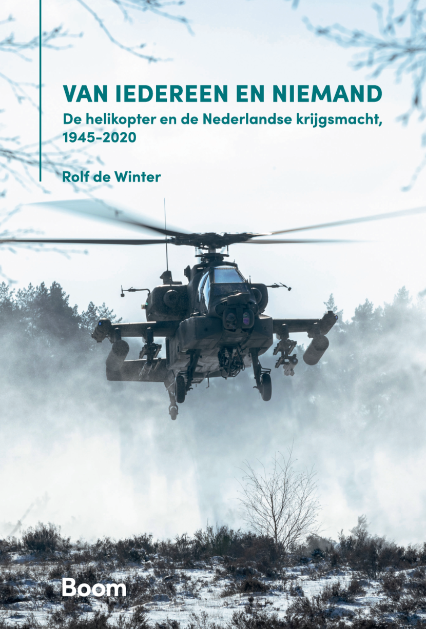 Omslag van het boek 'Van iedereen en niemand. De helikopter en de Nederlandse krijgsmacht, 1945-2020